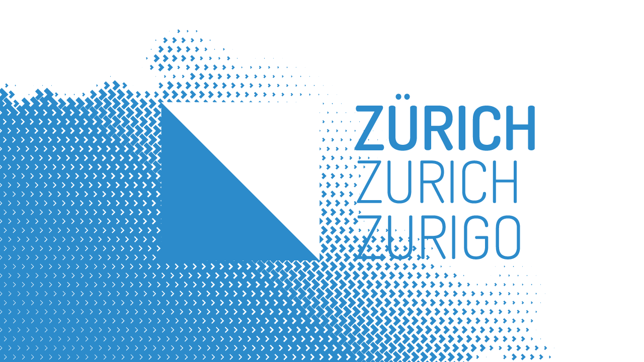 Kantonswappen Zürich vor blau-weissem Umriss der Schweiz