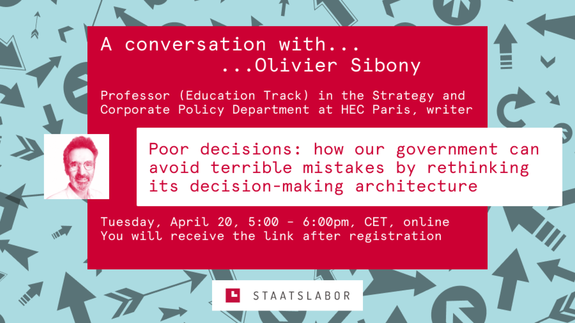 Flyer Conversation with Olivier Sibony