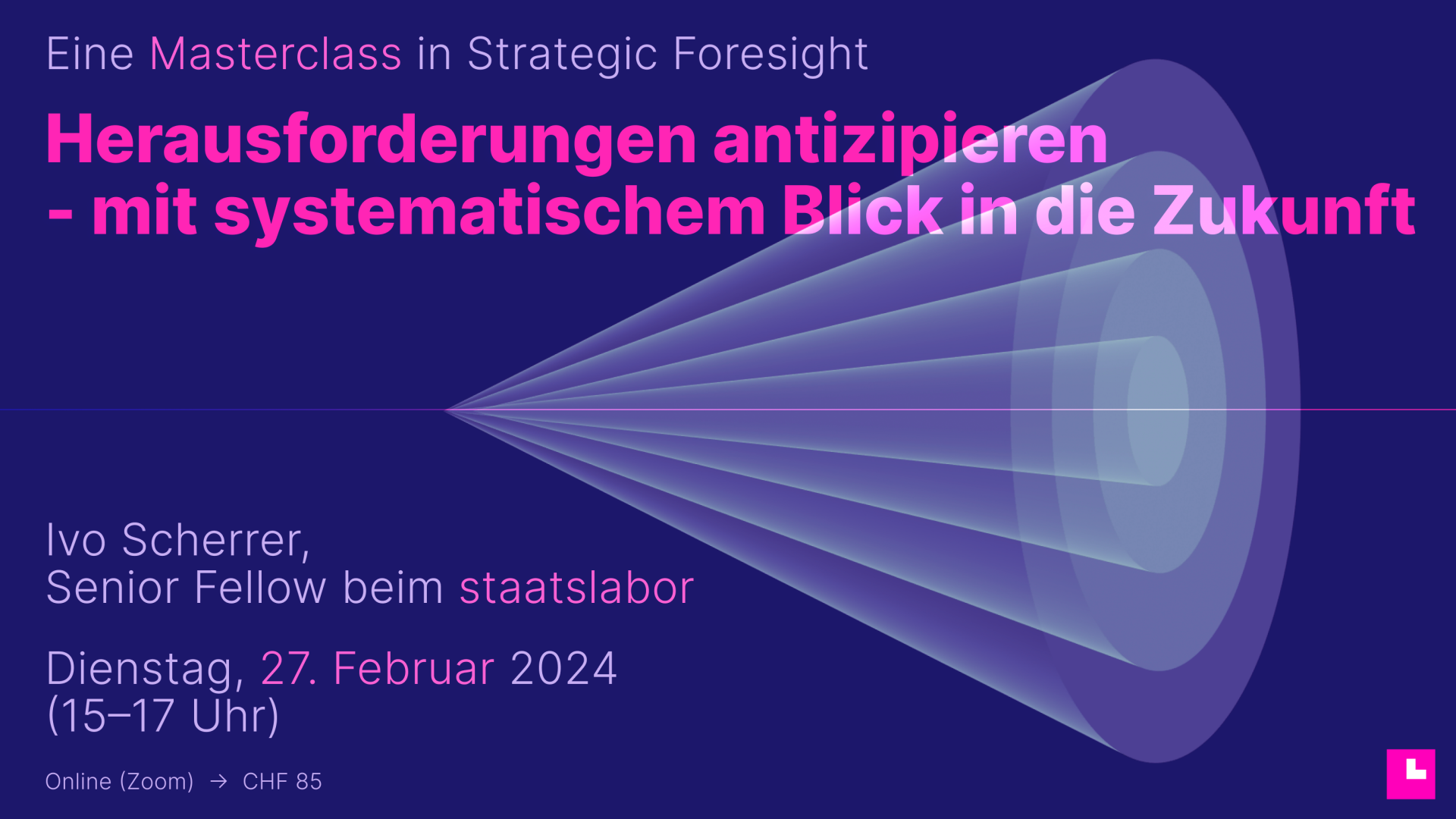 Masterclass in strategic foresight mit Ivo Scherrer
