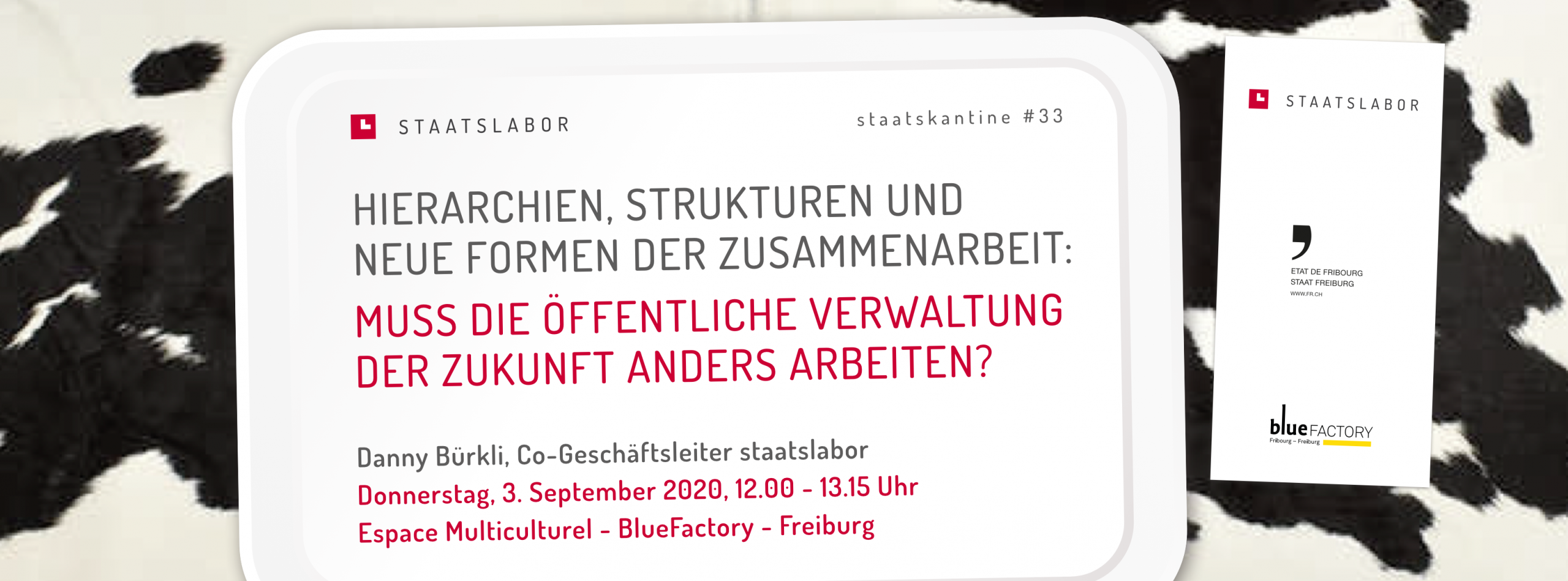 Flyer staatsKantine #33 Deutsch