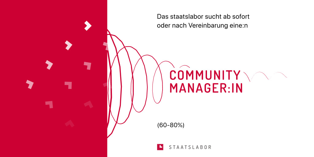 Flyer Community Manager:in Mai 2023
