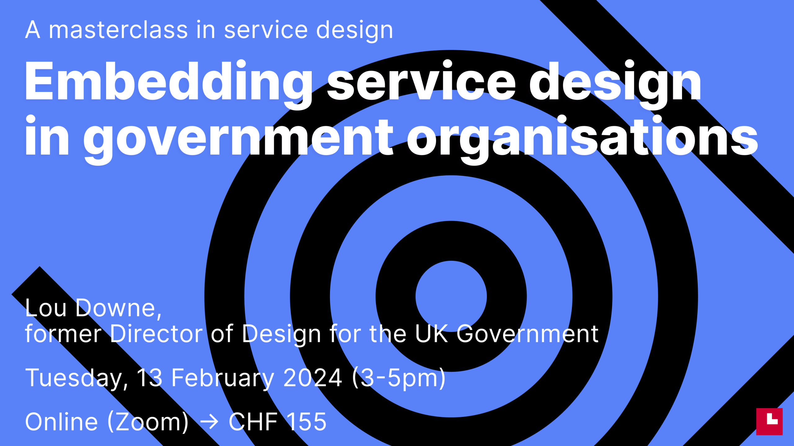 Masterclass in Service Design with Lou Downe