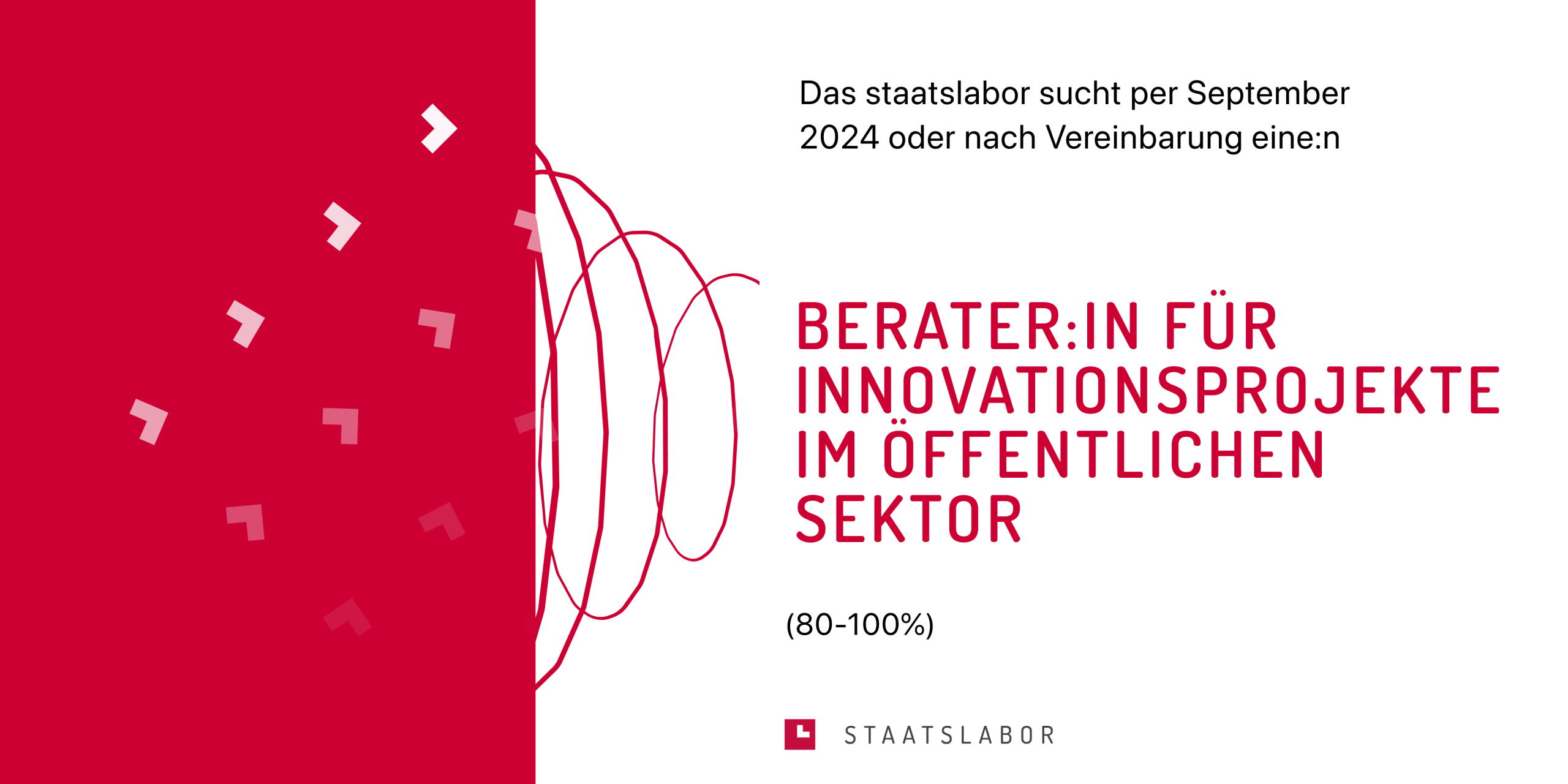 Berater:in für Innovationsprojekte im öffentlichen Sektor (80-100 %)